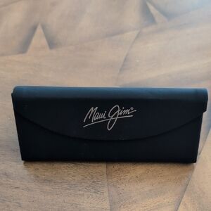 Maui Jim Black and Gold Logo Eyewear Case